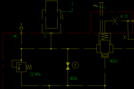 液压缸回油回路原理