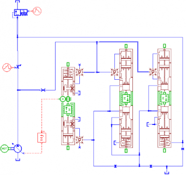 带恒功率的负载敏感泵AMESim建模