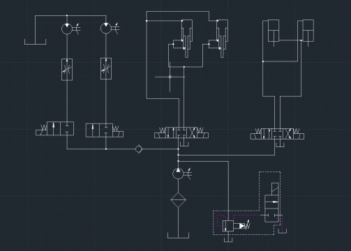 这是整个液压系统的原理图