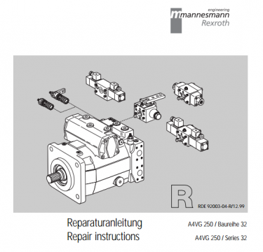 力士乐A4VG28、A4VG250变量泵维修手册