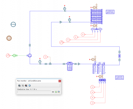 AMESim仿真了列车空调，为啥不运行呢？