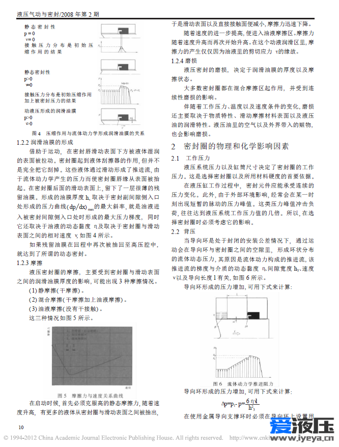 关于液压油缸密封构造和标准