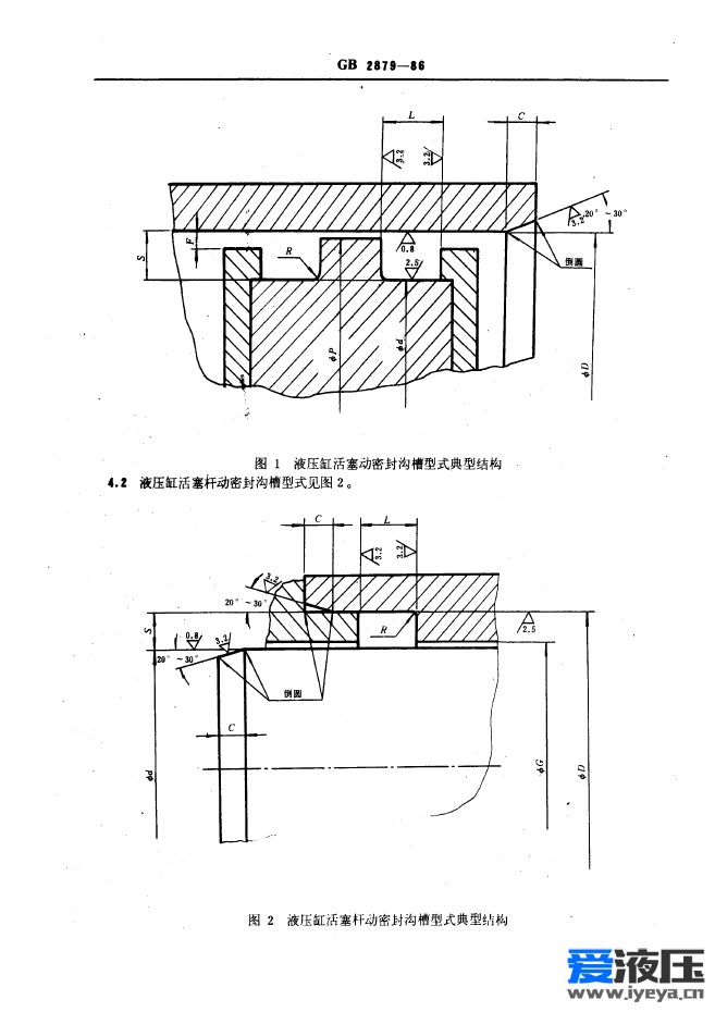 关于液压油缸密封构造和标准