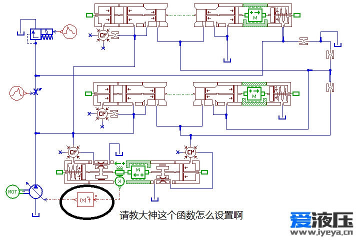 请教各位负载敏感变量泵泵变量机构函数怎么设