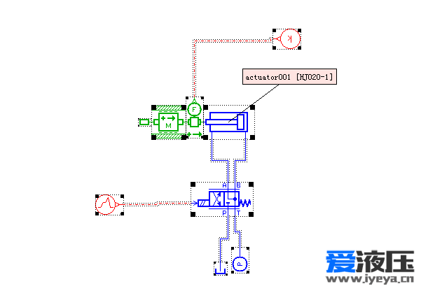 amesim中怎么给液压缸施加力