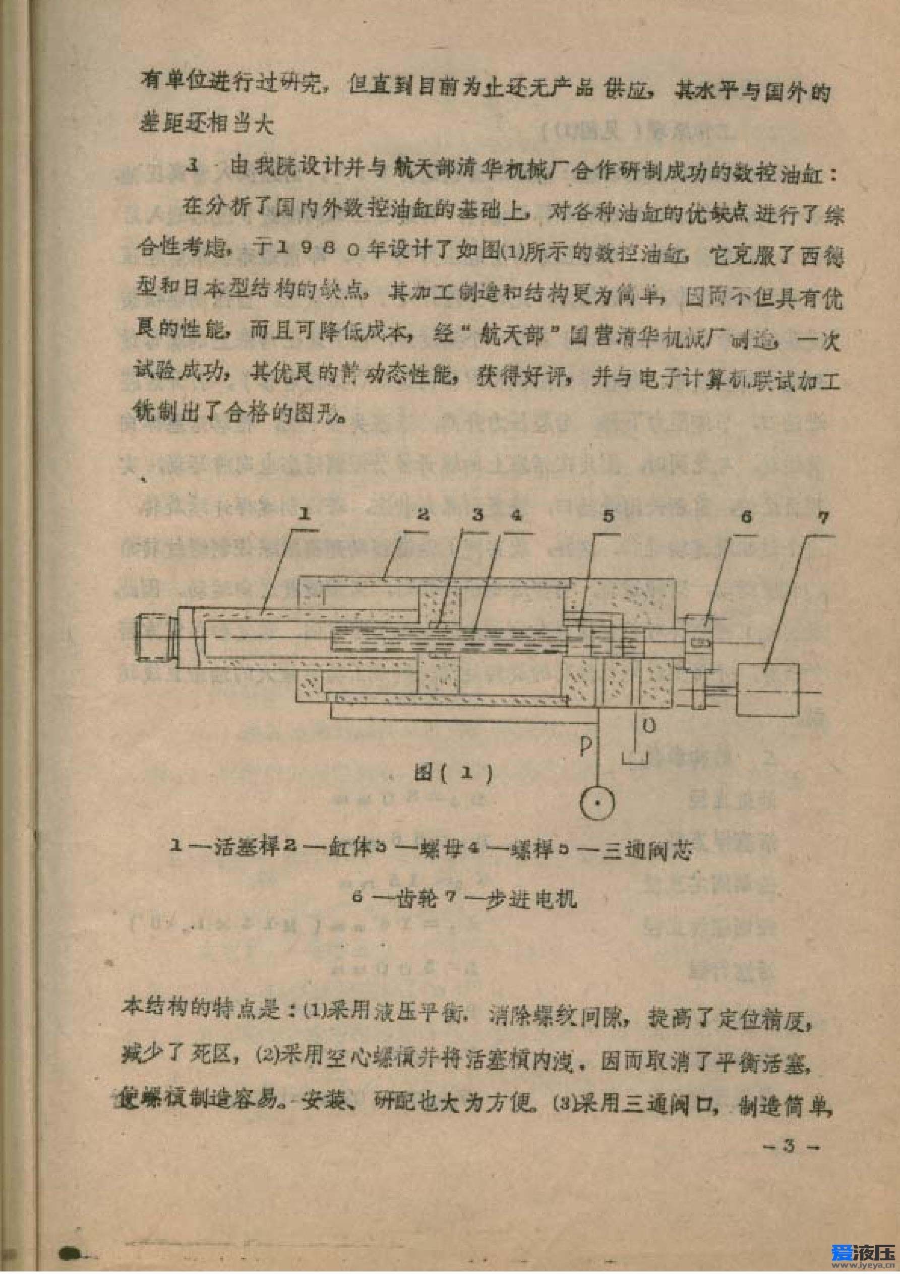 全文：《新型电液步进液压缸实验研究》杨世祥 1982年