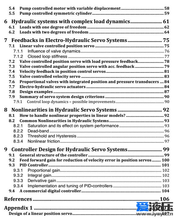 伺服控制系统-Hydraulic Servo Systems Dynamic Properties and Control