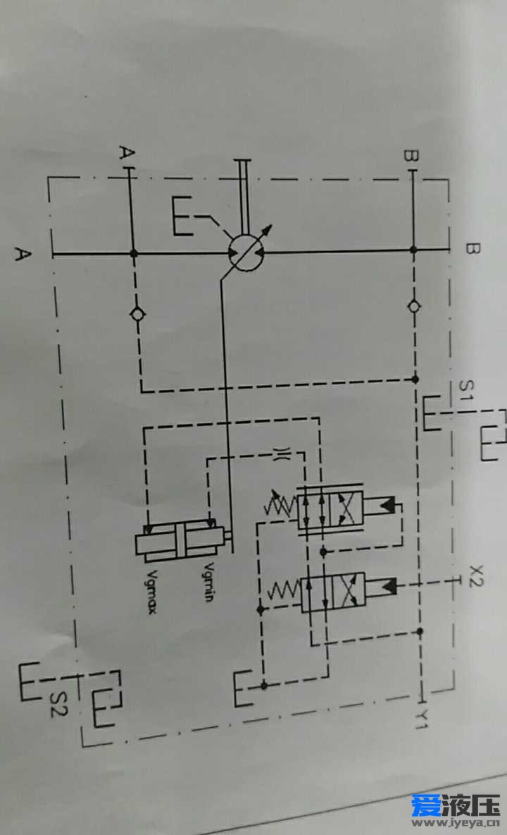 请问一下中间这个阀是干嘛用的啊？伊顿HV两点式变量马达