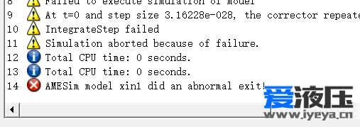 AMESIM 仿真时出现这个问题这么解决？