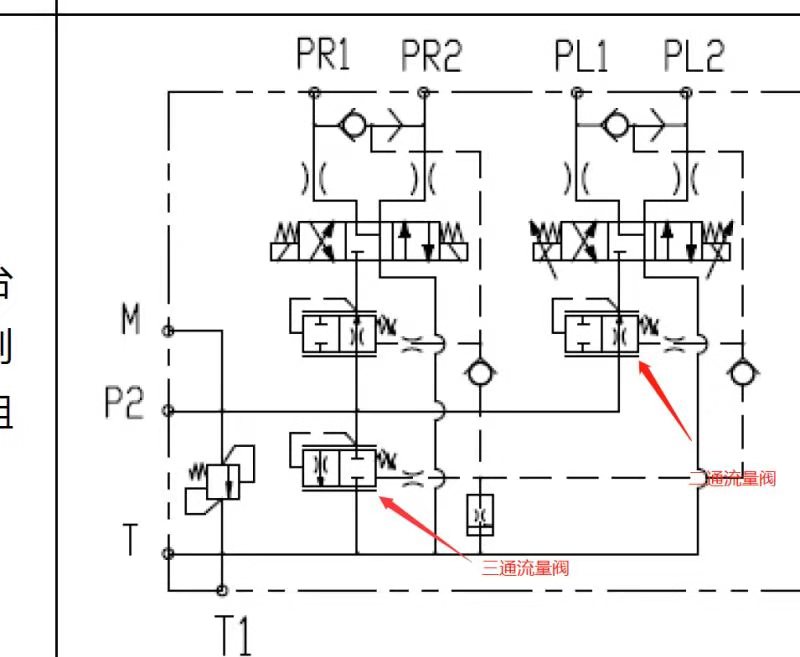 液压三通流量阀和二通流量阀混用请教